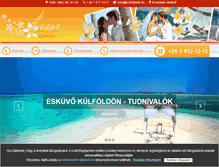 Tablet Screenshot of eskuvokulfoldon.hu
